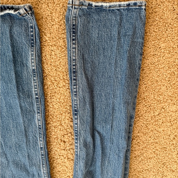 Abercrombie & Fitch Blue Flare Wide Leg Jeans - Picture 6 of 6